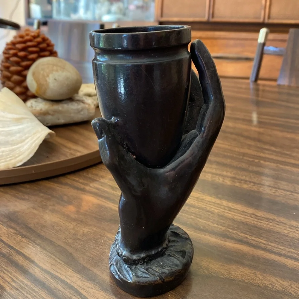 Iron Whimsey-gothic Funerary Hand Held Vase Decor - Picture 2 of 5